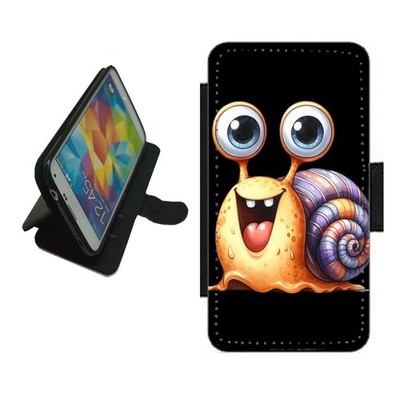 Schnecke Handy Hülle Wallet für iPhone Samsung Pixel SNA1 Fun Neuheit Flip Cover