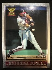 1998 Topps Chrome Andruw Jones #334 Rookie Card Atlanta Braves RC. rookie card picture