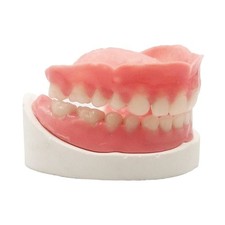 DIY Full Upper Lower Temporary Denture Kit Reusable Moldable False Teeth