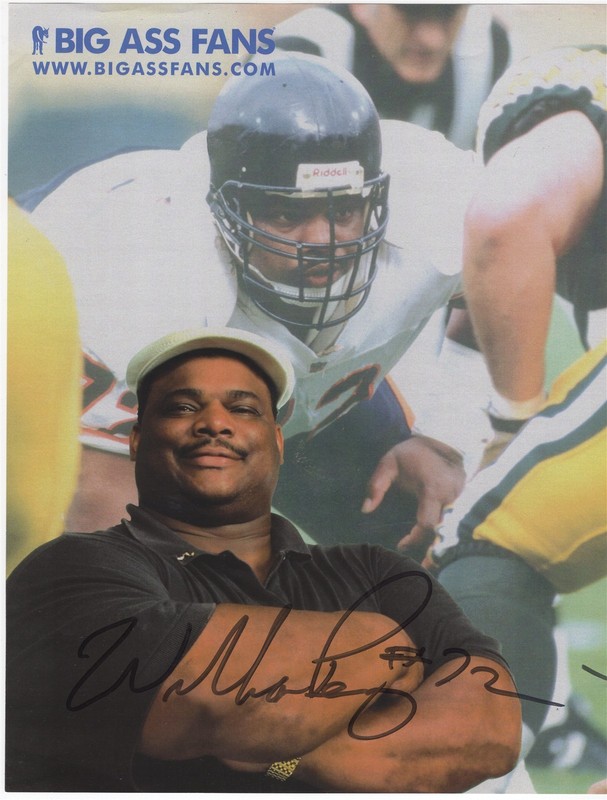 WILLIAM PERRY Signed 8.5x11 Print PSA/DNA BEARS THE FRIDGE