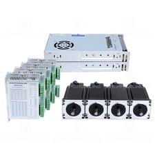 STEPPERONLINE 4 assi Nema23 motore passo-passo 3Nm 5A Φ8mm & Stepper Driver CNC kit