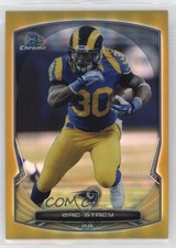 2014 Bowman Chrome Gold Refractor 6/50 Zac Stacy #47 mh1