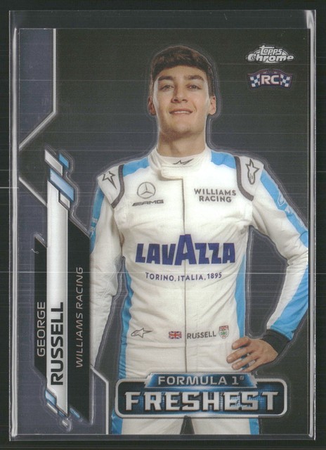 2020 Topps Chrome Formula 1 F1 #200 George Russell F1 Freshest RC