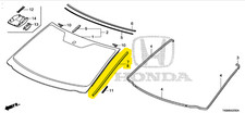 New Genuine Honda 2011-2017 Honda Odyssey Windshield Moldings Both Sides Set New Genuine Honda 2011-2017 Honda Odyssey Windshield Moldings Both Sides Set