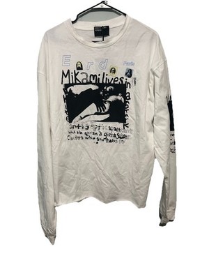 Enfants Riches Déprimés Men's Long Sleeve Mikami Lives Logo Printed Cotton 