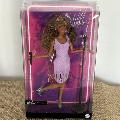 NIB Barbie Signature Whitney Houston Collector Doll w/ Microphone & Stand
