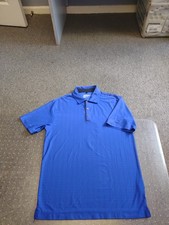 MENS NIKE GOLF DRI FIT TOUR PERFORMANCE ROYAL BLUE/BLACK POLO GOLF SHIRT SMALL