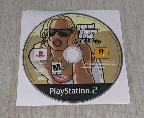 Grand Theft Auto San Andreas (PlayStation 2 PS2) Black Label Disc Only