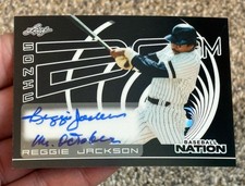 Reggie Jackson 15/15 Auto Mr. October Inscription - Sonic Boom S-RJ1 2025 Leaf