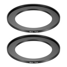 58mm Male 77mm Female Step Up Rings Adapter 2 Pcs for ND IR DSLR, Black