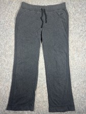 Vintage Nike Women  s Open Hem Fleece Sweatpants L Gray Lounge Athletic Pants