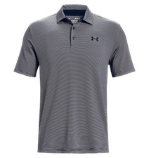Under Armour Men's Size S-3XL Playoff 3.0 DriFIT Stripe Polo UPF 40+ Golf Shirt