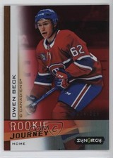 2023-24 Upper Deck Synergy Rookie Journey Home Red 14/599 Owen Beck #RJ-10 z6b