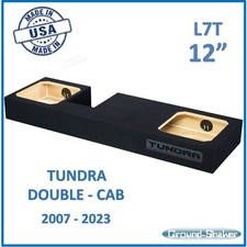 2007-2023 Toyota Tundra Double-Cab 12" L7T Sealed Sub Box Subwoofer Enclosure