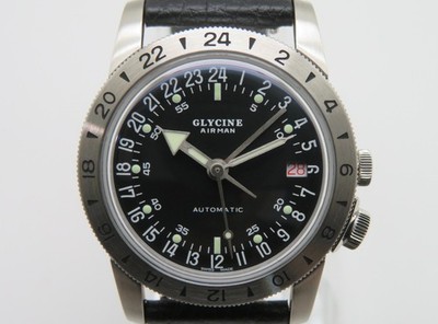Glycine Airman GL0370 Men's 36mm Stainless Steel Swiss Automatic Wristwatch