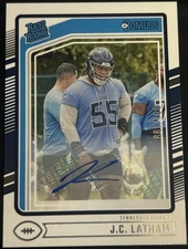 2024 Panini Donruss - Rated Rookie J.C. Latham #340 Autographs /199