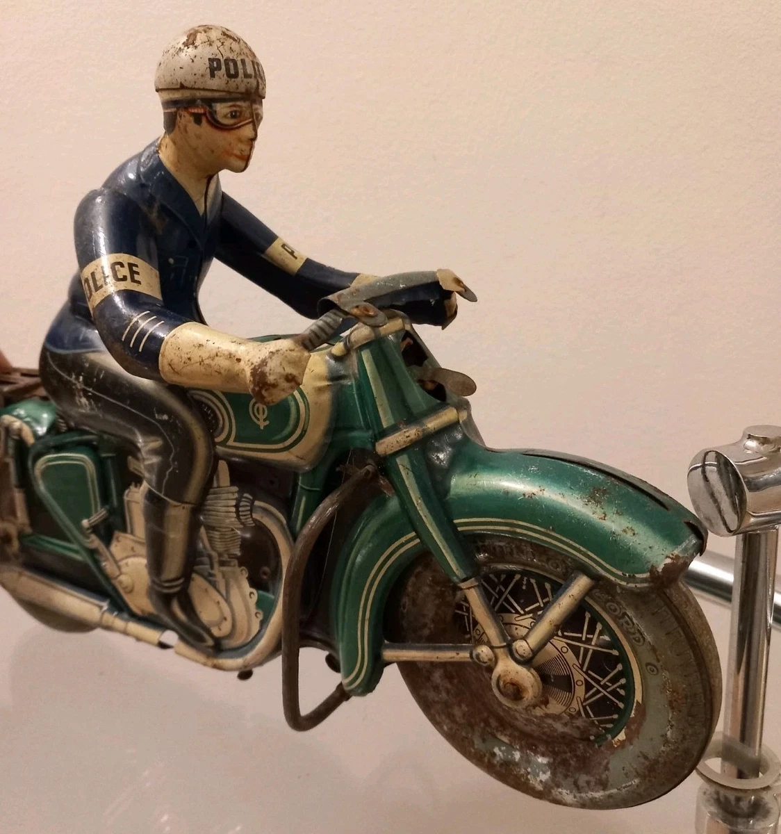 Jouet Ancien Moto En Tole | Planète Vintage