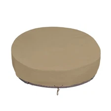 SunPatio Heavy Duty FadeStop Outdoor Round Daybed Cover 75 Inch, Patio Day Be...