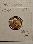 wheat penny 1938 SHARP RED BU 1938-P LINCOLN CENT LOT #1 NICE UNC RED LUSTER