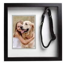 Pearhead Pet Collar Picture Frame, Black - NEW        