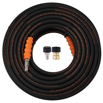 #ad 125FT 3 8quot; Pressure Washer Hose w Couplers 4800PSI for Honda Steel Wire Braided $675.84