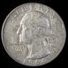 90% Silver 1964-D Washington Quarter  - F26E