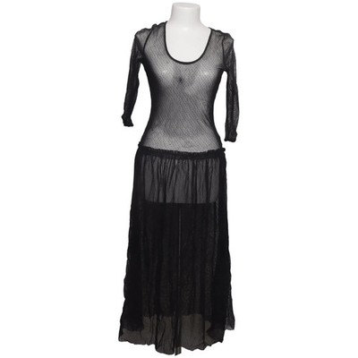 Maxikleid, Größe: XS, Schwarz, Gepunktet, Spitze, Damen #AWx