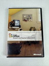 Microsoft Office 2003 Student And Teacher Edition Physical Disc w/ License Key
