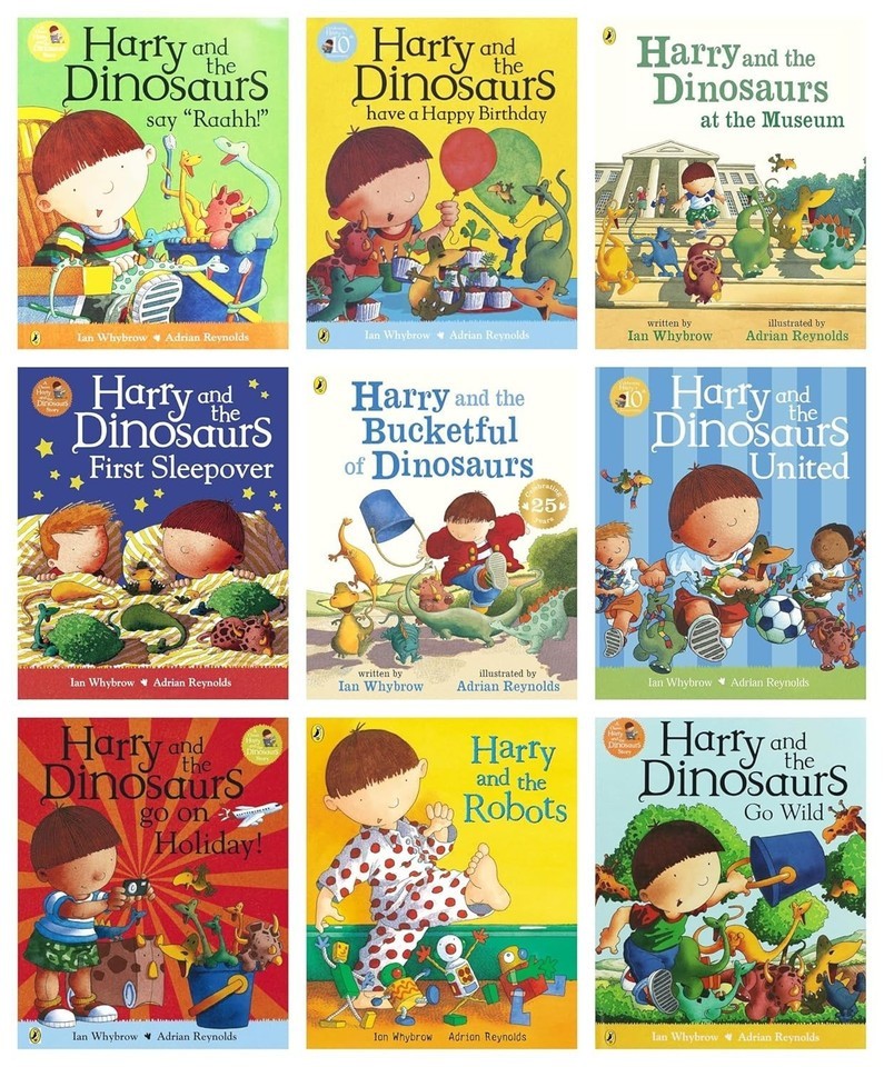 Harry And The Bucketful Of Dinosaurs Collection 9 Books Set by Ian Whybrow  Wild