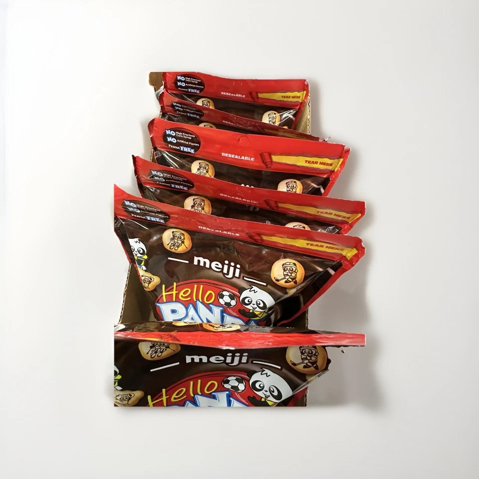 Meiji Hello Panda Chocolate con Sabores Naturales Paquete de 6 Paquete de 7 OZ Foto 2 de 2