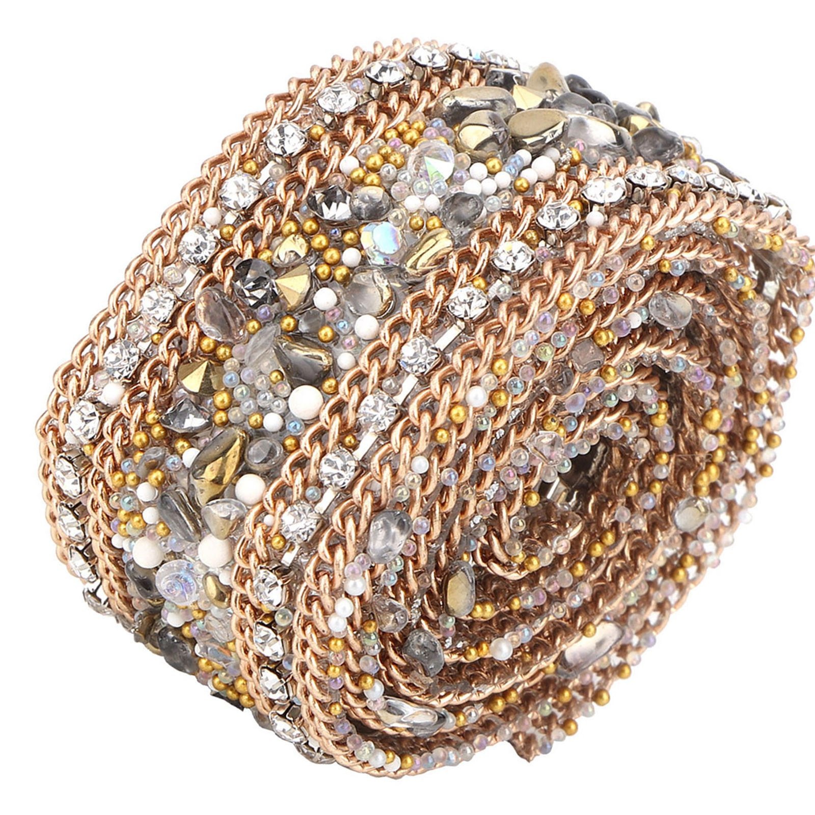 Roll Crystal Chain Trim Shiny Rhinestones For Dress Decoration