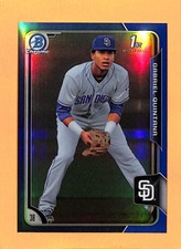 2015 Bowman Chrome Blue Refractor #BCP65 Gabriel Quintana Padres #/150
