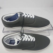 Chaps Canvas Lace Up Sneakers Size 7.5 Olive Green New Without Box With Tags.