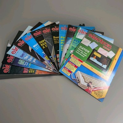 12 x Electron User Magazines 1989 Bundle Vintage Acorn Computer Magazine