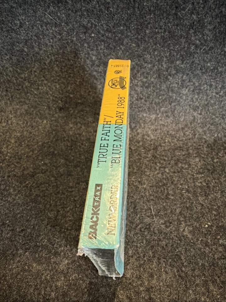 New Order - True Faith Blue Monday 1988 Single Cassette Blue/Yellow Backtrax New - Image 4 of 4