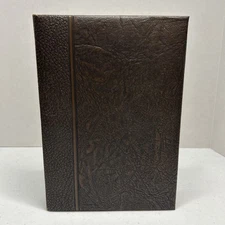 Decorative In Memoriam Fake Book Storage Box Lined Library Safe.