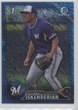 2016 Bowman Chrome Prospects Blue Shimmer Refractor George Iskenderian fm0