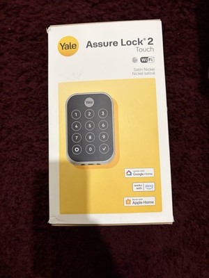Yale Assure Lock 2 Touchscreen WiFi Keypad Smart Lock Satin Nickel *New In Box*