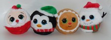 NEW! 2025 Set of 4 Ty Beanie Bouncers Holiday  3"- 4" Plush Bouncy Ball Toy