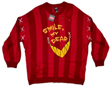 Hot Topic Hazbin Hotel Alastor Smile Extreme Oversized Sweater Plus Size 1 Nwt