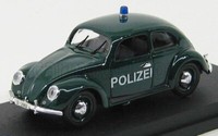 Rio 1/43 Volkswagen Beetle Polizei Police 1953 GrÜN Statisches Modell Diecast