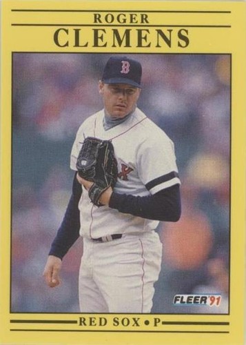 Fleer 90 Baseball Roger Clemens 10th Anniversary #627 | eBay