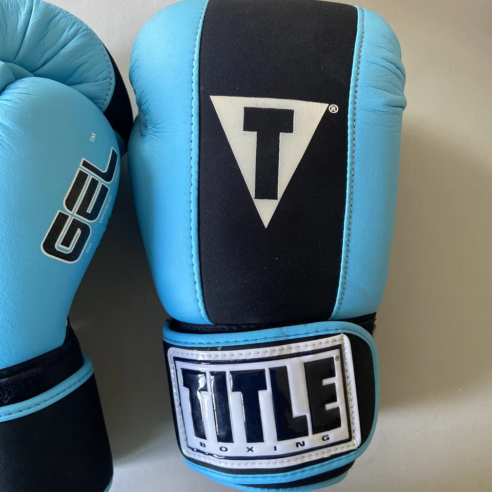 Title Boxing Pink Black Leather Gel Enforced Lining Comfort Fit Gloves Adult M - Image 2 of 4