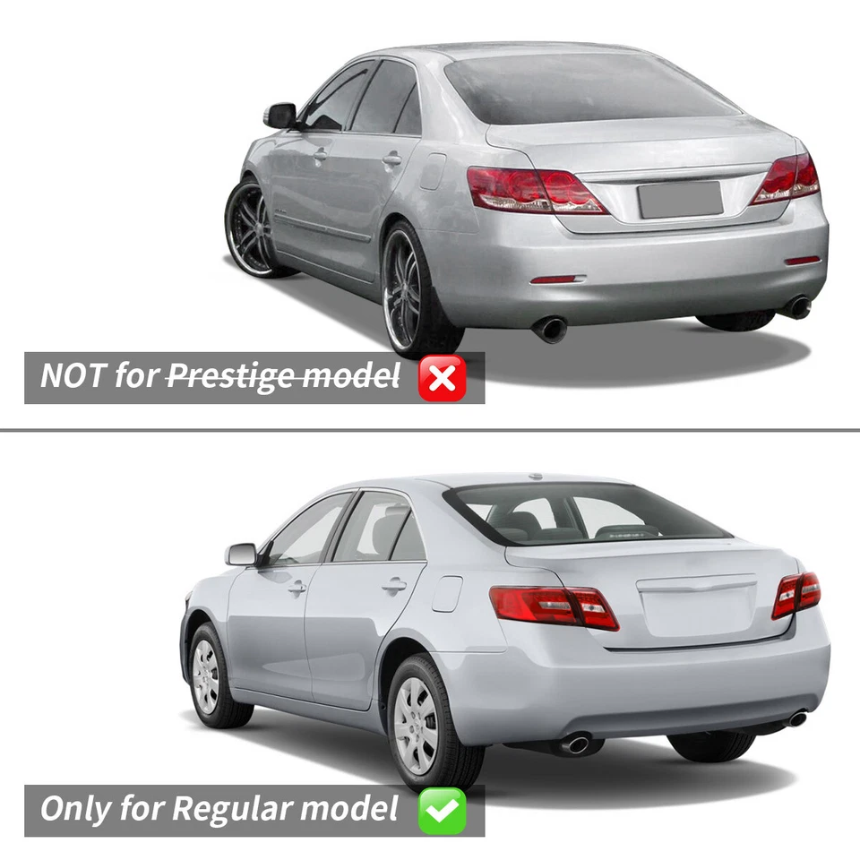 For 2007-2011 Toyota Camry CE XLE Rear Lamps Pair VLAND LED Taillights Red Clear - Imagem 3 de 4