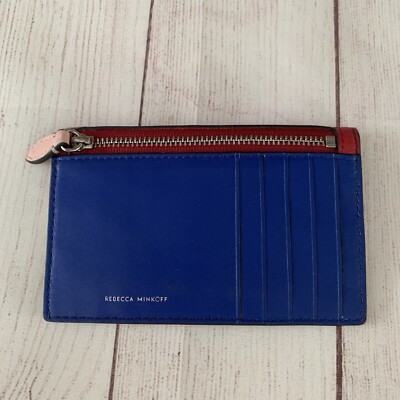 Rebecca Minkoff Red Leo Leather Wallet Metro Fold Over With Eye