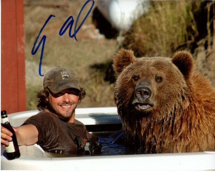 CASEY ANDERSON signed autographed GRIZZLY BEAR HOT TUB 8x10 photo