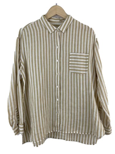 J. Jill Love Linen Womens Beige White 