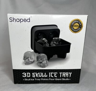 3D Skull Ice Mold Silicone Ice Cube Tray