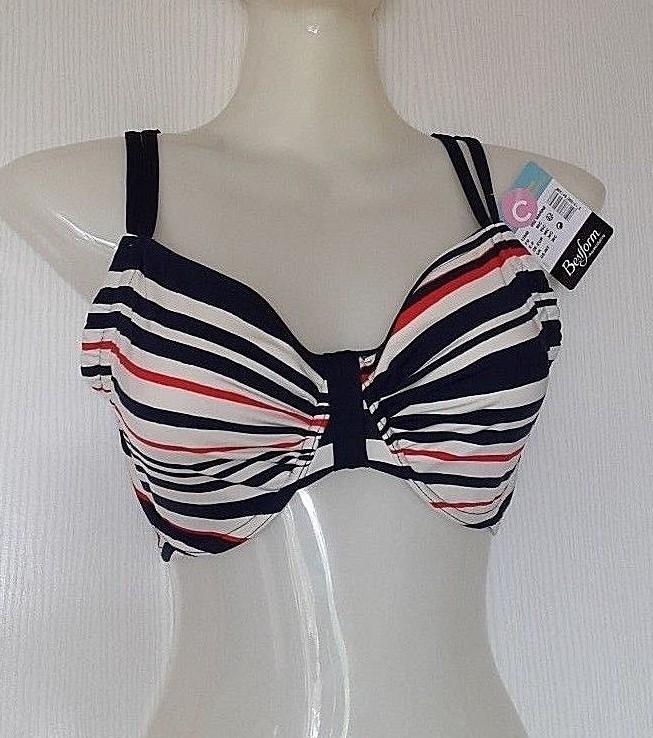 Maillot De Bain Bikini Bestform - Haut Bonnet D 90D, Bas Taille 44 - Couleurs Marine - Neuf Avec étiquettes