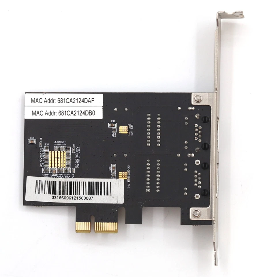 Rosewill Dual-Port Gigabit PCIe Ethernet Network Card P/N: PN408111GX2A Tested - Image 4 of 4